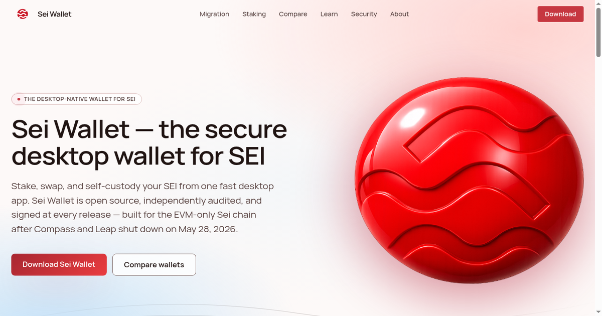 Sei Wallet — Secure Desktop SEI Wallet (Free Download)